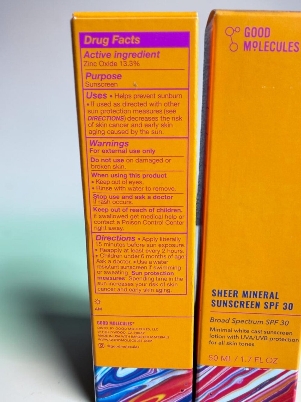 4 boxes Good Molecules Sheer Mineral Sunscreen SPF 30 New In Box Exp 07/2027 - Picture 6 of 8